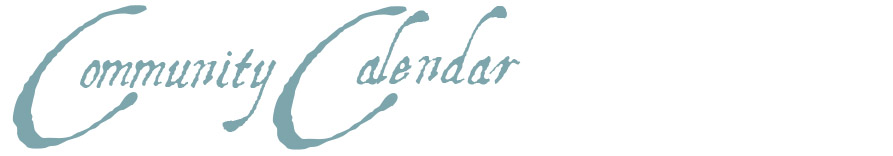 Community Calendar Title